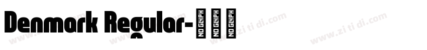 Denmark Regular字体转换